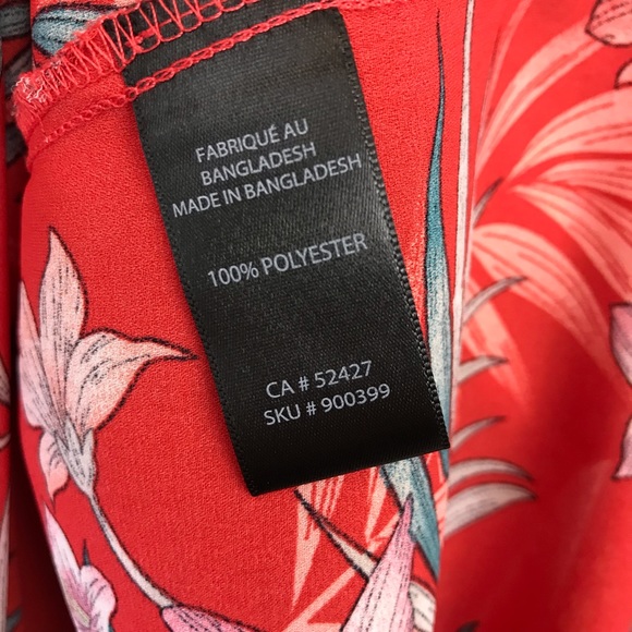 LILY MORGAN Sleeveless Coral Tunic Top Hawaiian 2X - Picture 10 of 11